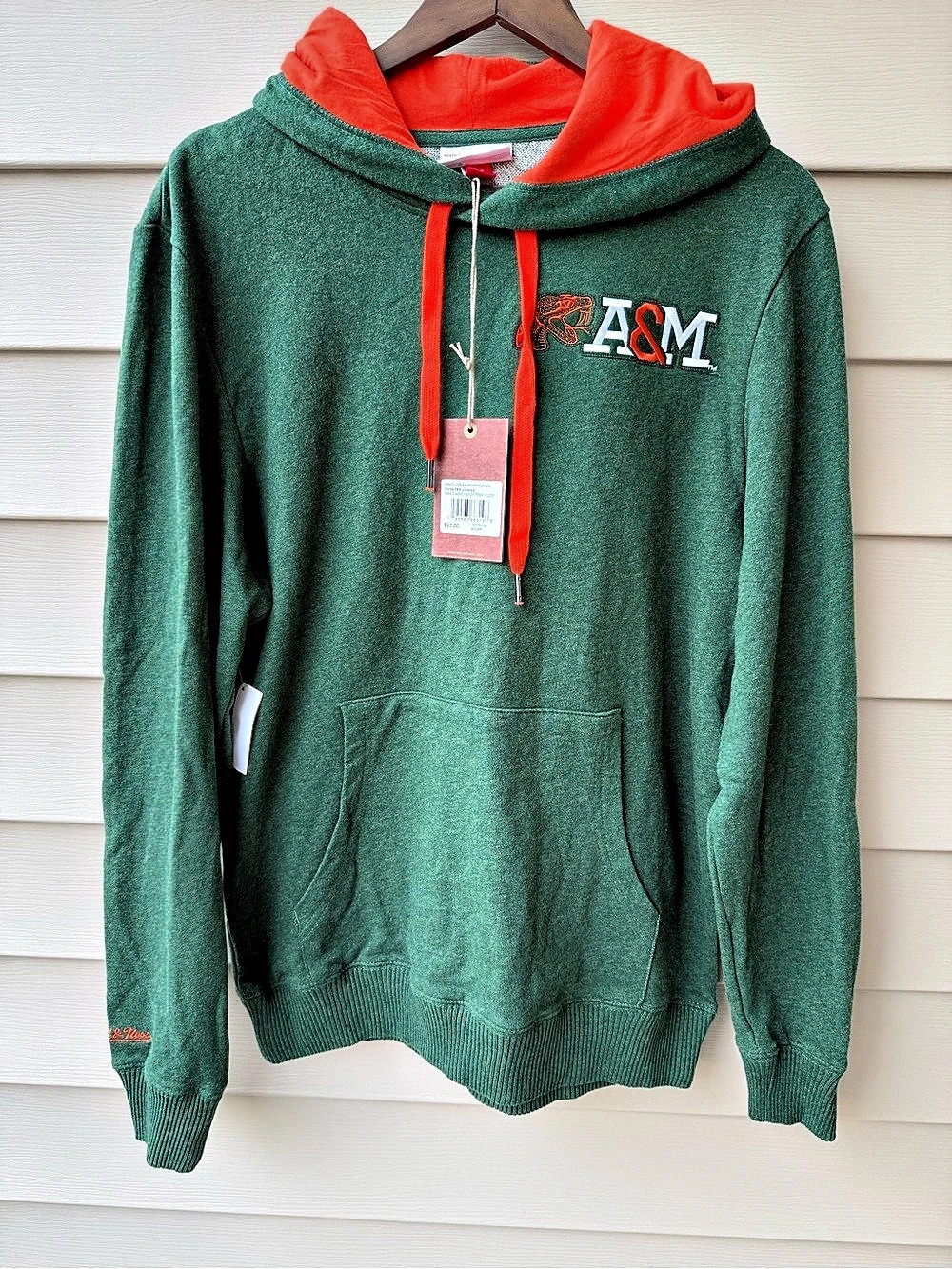 Mitchell & Ness Florida A&M FAMU Rattlers French Terry Hoodie Men’s M NWT